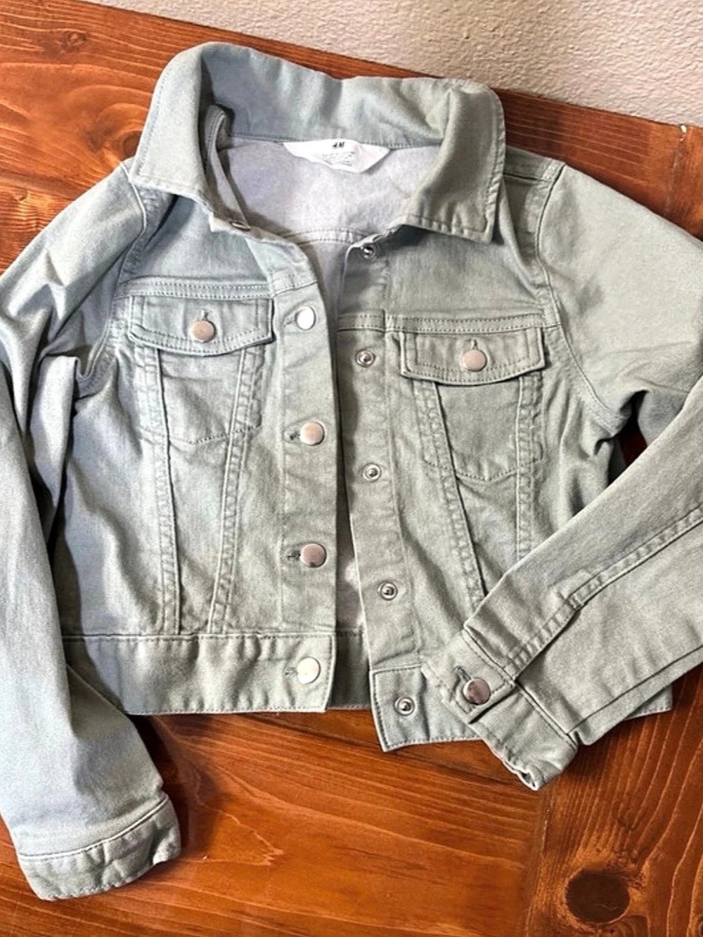 H&M Kids's Green Denim Jacket